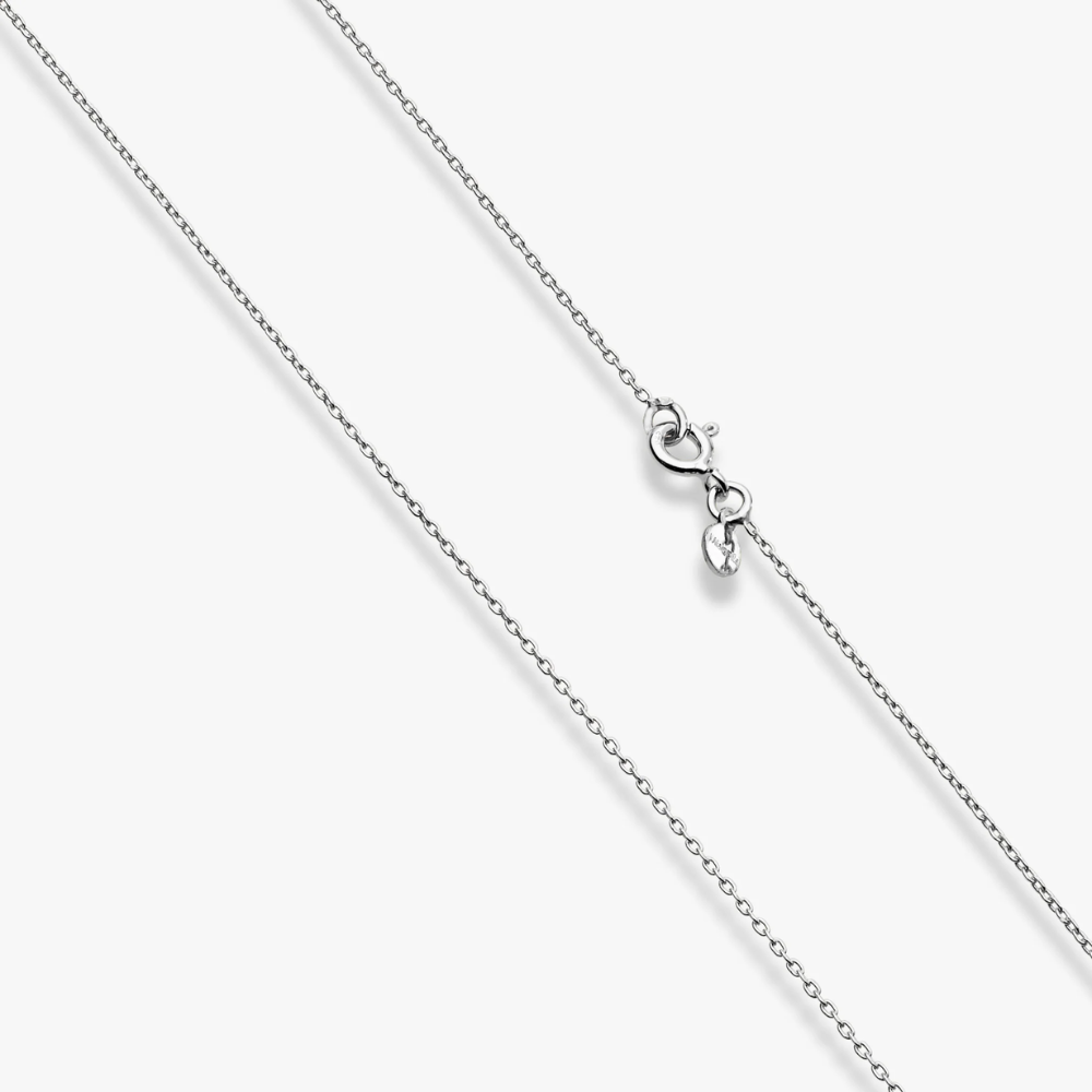 Slide Bead Pendant Necklace in Sterling Silver