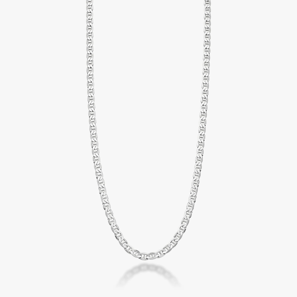 Mariner Chain Necklace in Sterling Silver, 4mm