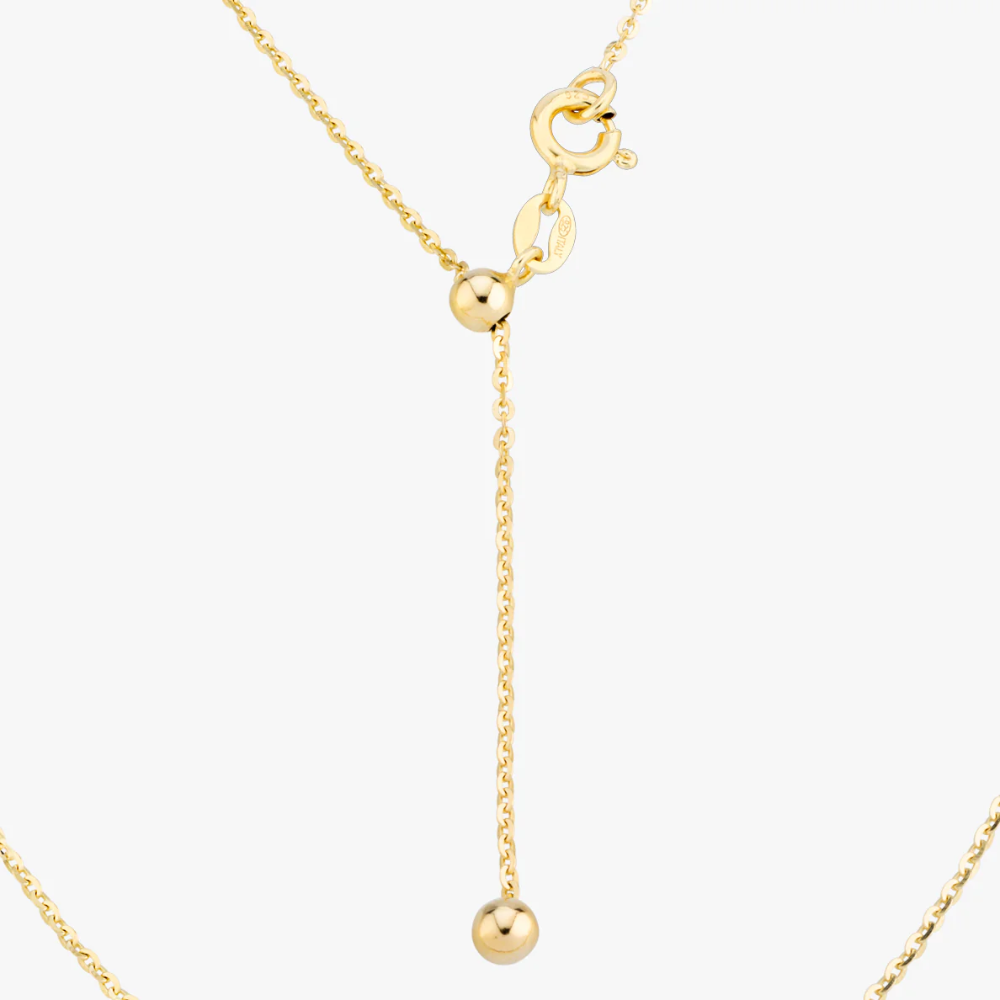 Adjustable Bolo Cable Necklace in 18K Gold Over Sterling Silver, 1.3mm