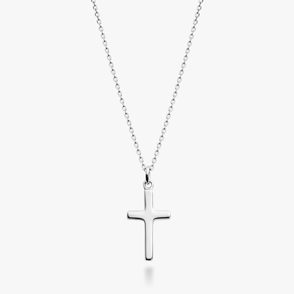 Cross Pendant Necklace in Sterling Silver