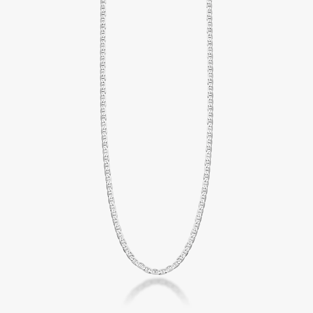 Mariner Chain Necklace in Sterling Silver, 3mm