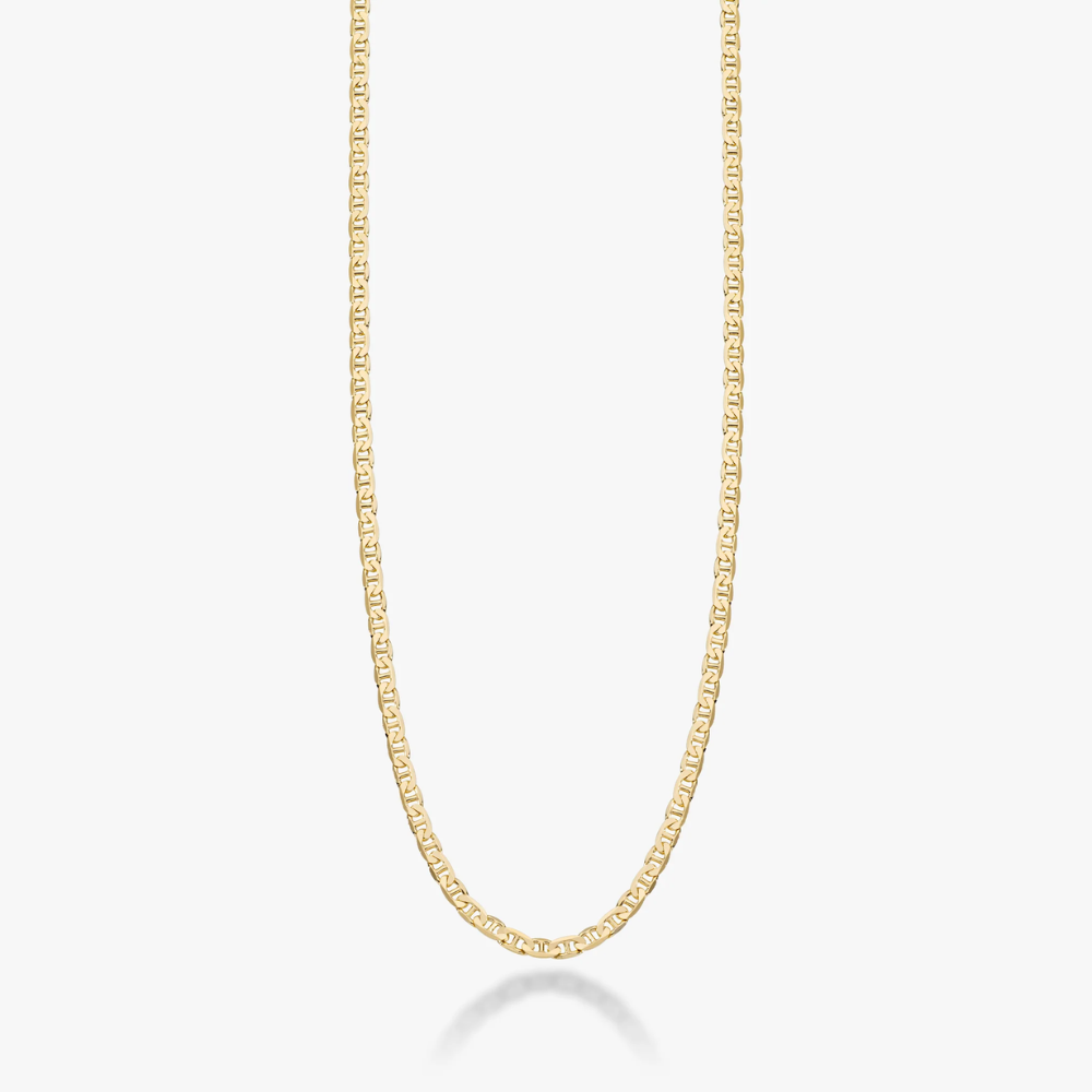 Mariner Chain Necklace in 18K Gold, 3mm