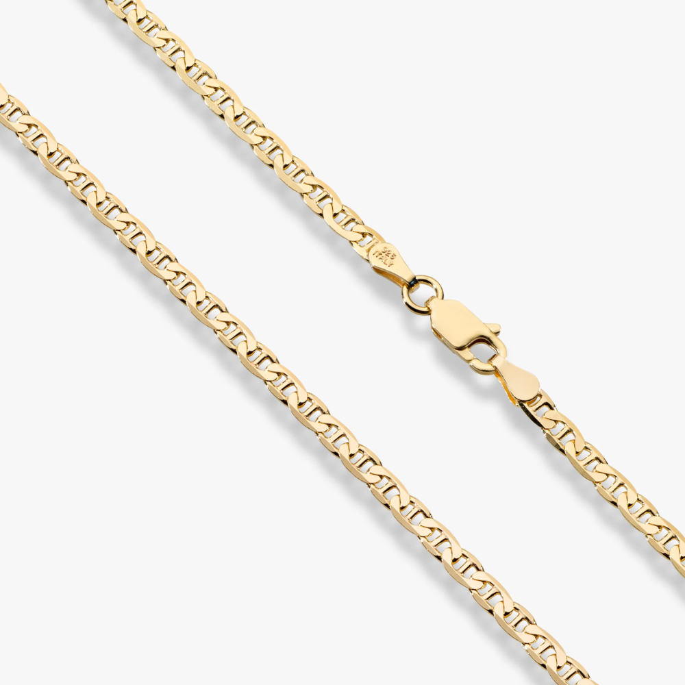 Mariner Chain Necklace in 18K Gold, 3mm
