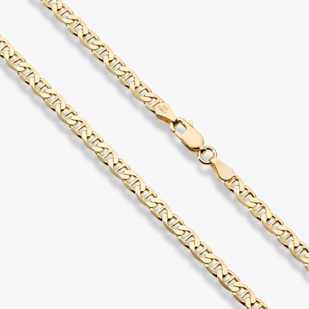 Mariner Chain Necklace in 18k Gold, 4mm