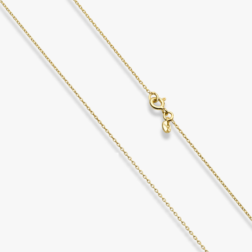 Slide Bead Pendant Necklace in 18K Gold Over Sterling Silver