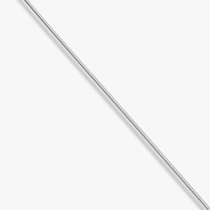 Round Snake Necklace in Sterling Silver, 1.5mm