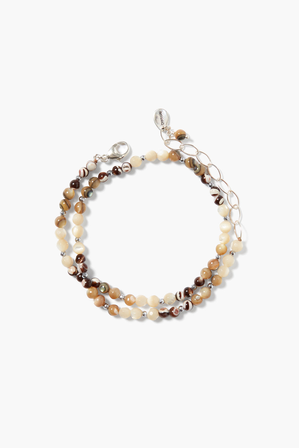 MOTHER OF PEARL & ABALONE NATURAL WRAP BRACELET