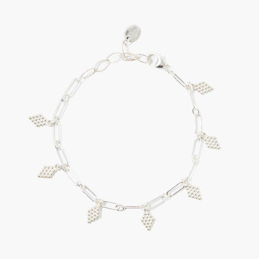 SAMIRA SILVER CHARM BRACELET