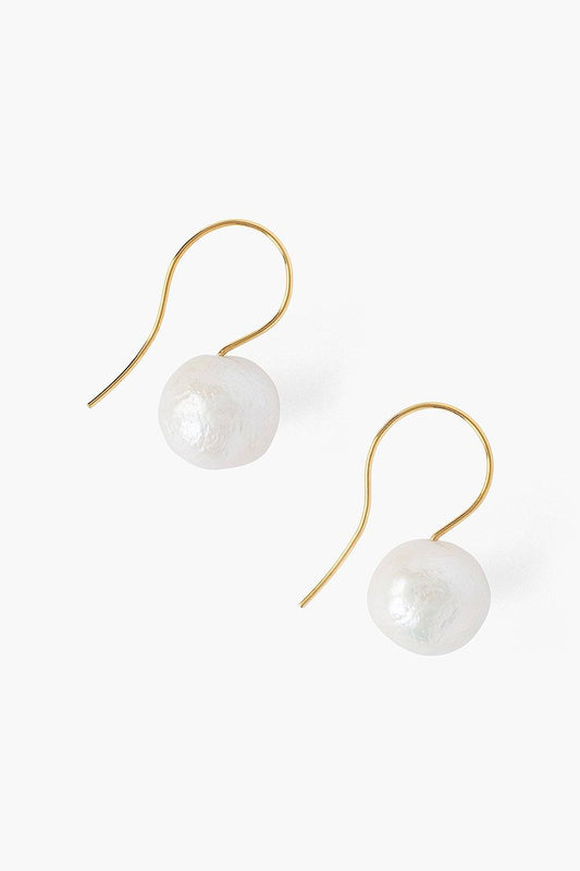 CECILIA PEARL GOLD DROP EARRING