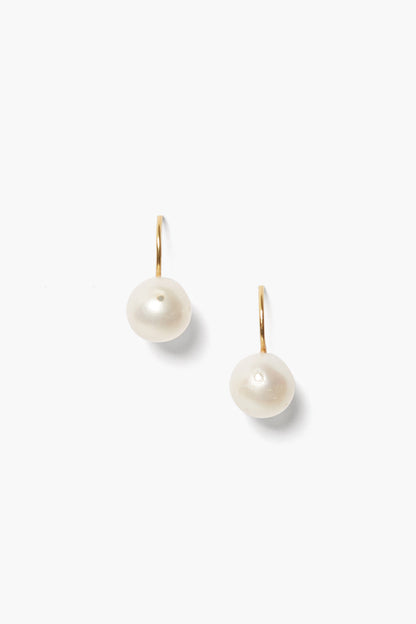 FRESHWATER POTATO PEARL GOLD EARRING