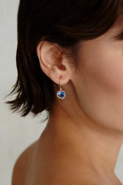 SEPTEMBER BIRTHSTONE EARRING SAPPHIRE CRYSTAL