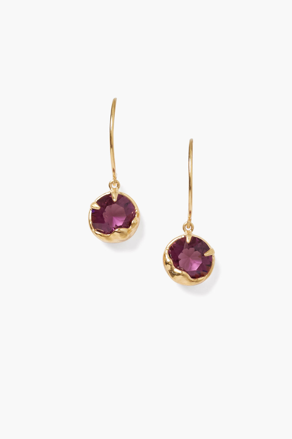 FEBRUARY BIRTHSTONE EARRING AMETHYST CRYSTAL