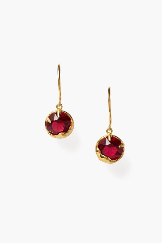 JANUARY BIRTHSTONE EARRING GARNET CRYSTAL