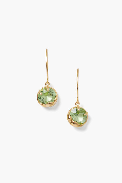 AUGUST BIRTHSTONE EARRING PERIDOT CRYSTAL