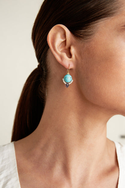 URANUS ORBIT EARRINGS