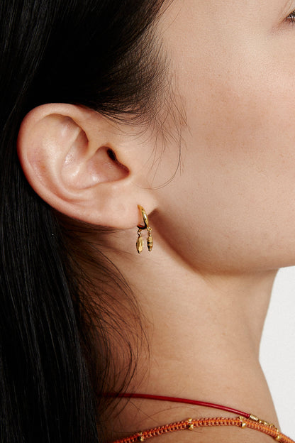 AMANI GOLD HOOP EARRING