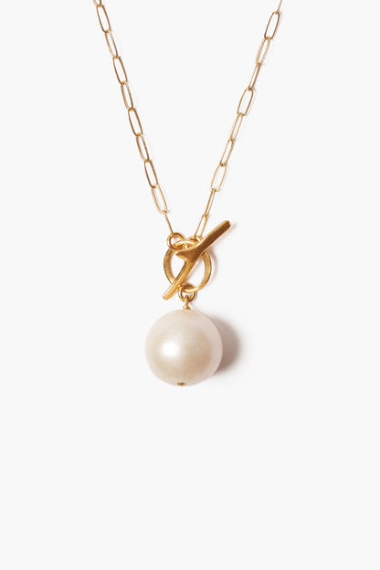 SOPHIA FRESHWATER PEARL TOGGLE NECKLACE