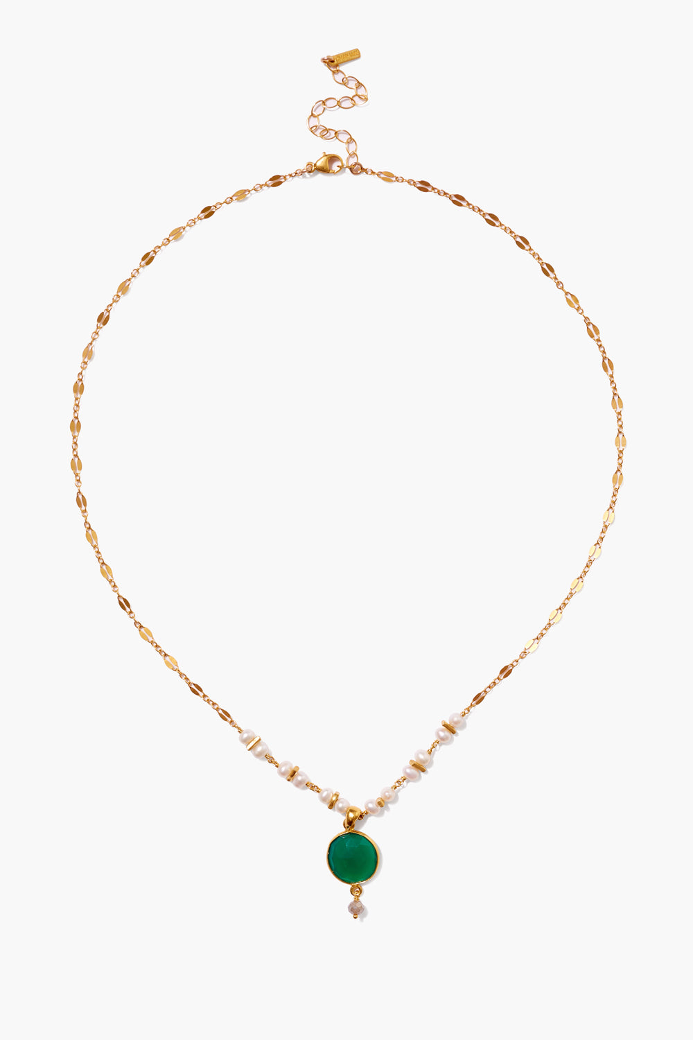 SORAYA AVENTURINE PEARL PENDANT