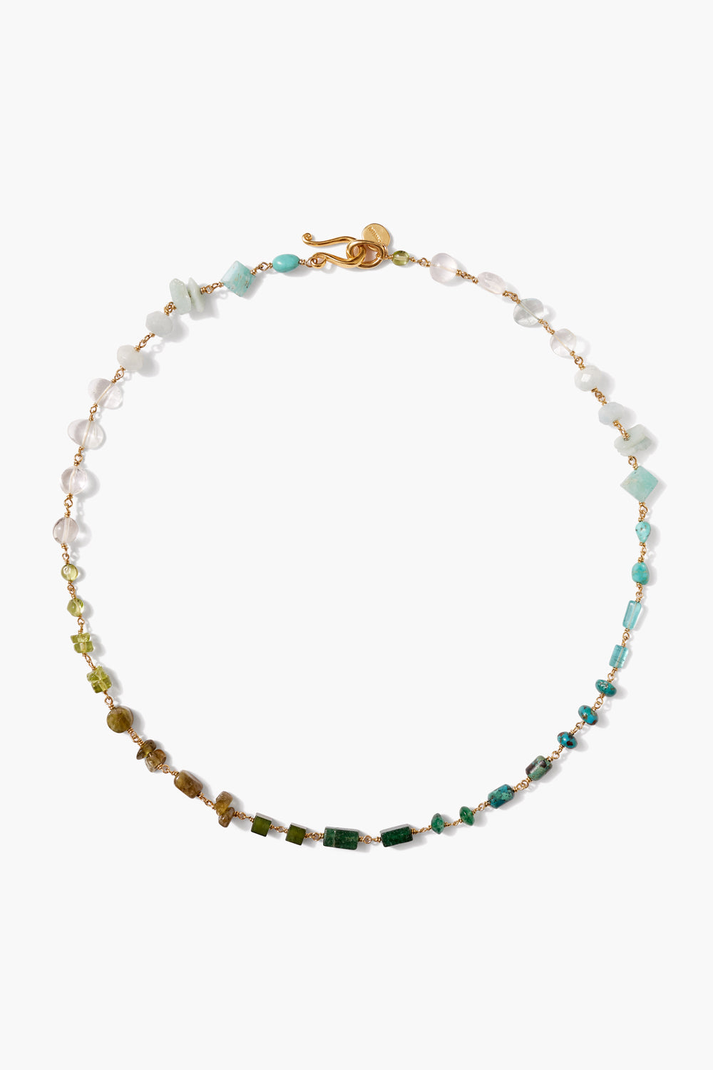 CAYMAN BEADED NECKLACE TURQUOISE MIX