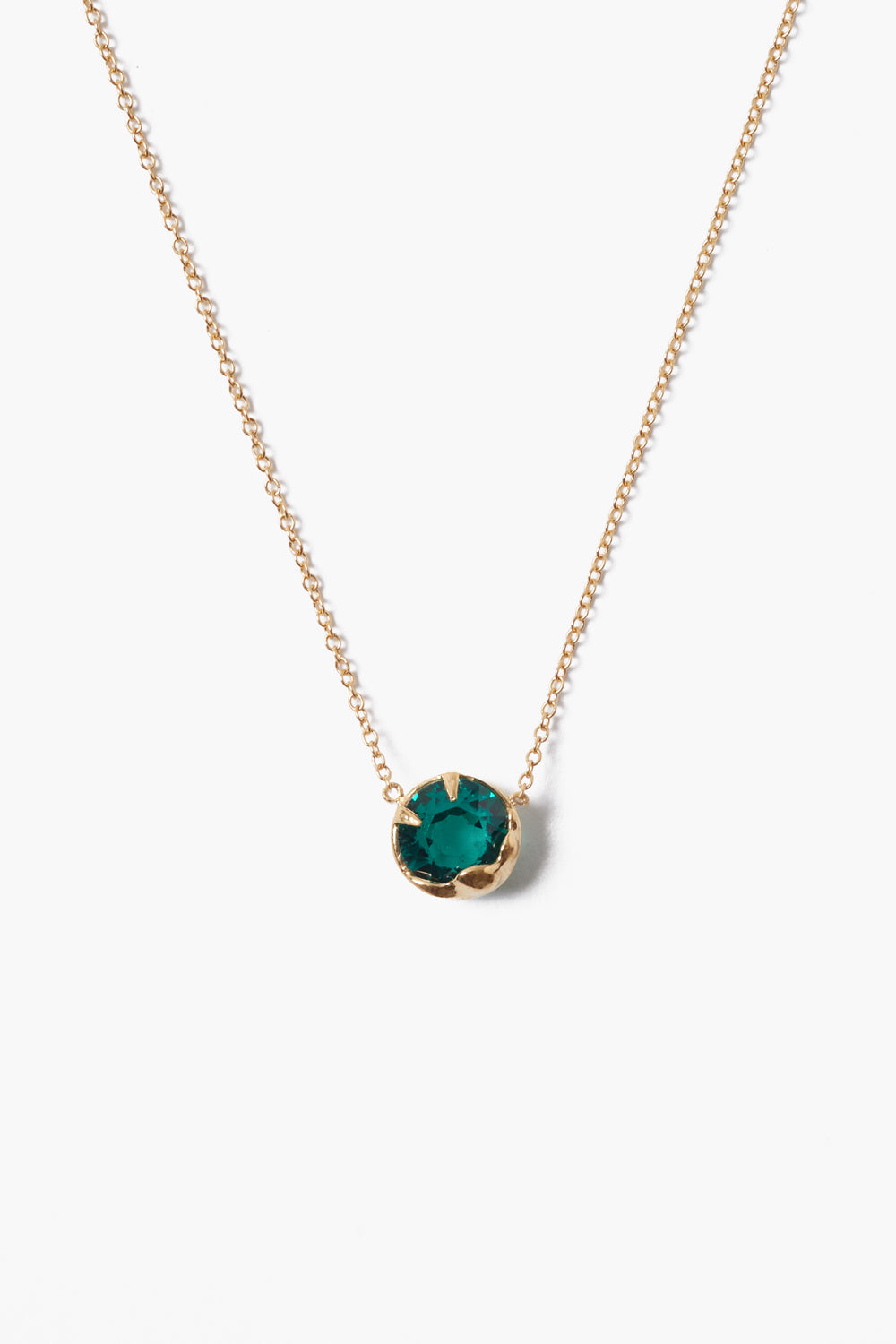 MAY BIRTHSTONE NECKLACE EMERALD