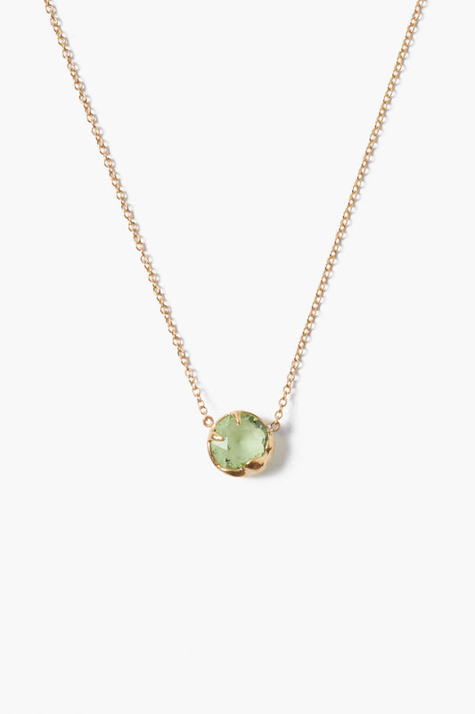 AUGUST BIRTHSTONE NECKLACE PERIDOT CRYSTAL