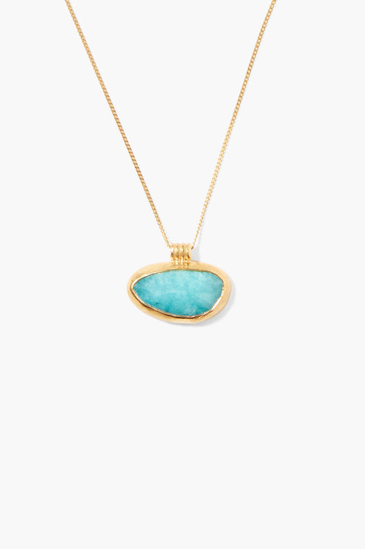 OBLONG AMAZONITE PENDANT