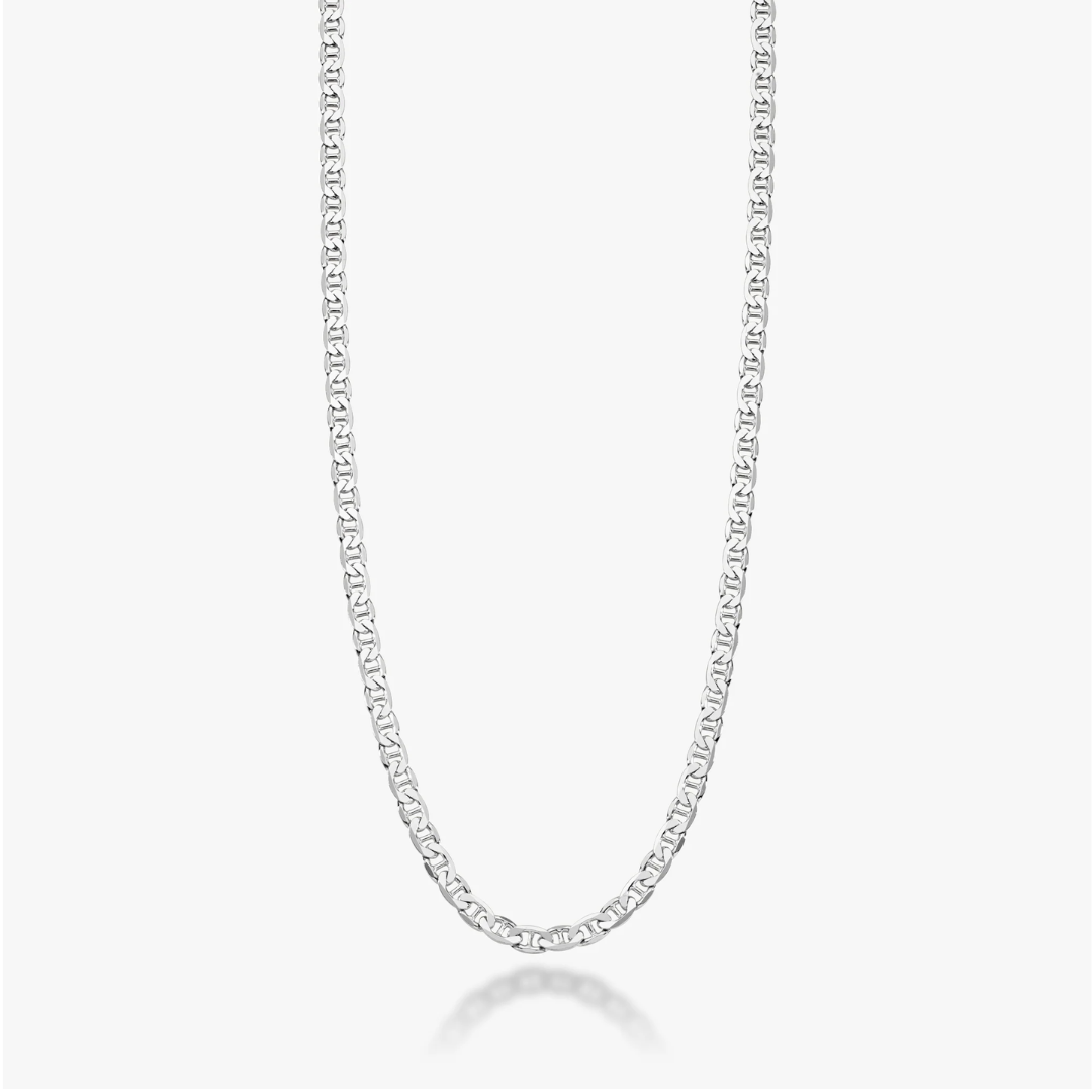 Mariner Chain Necklace in Sterling Silver, 4mm