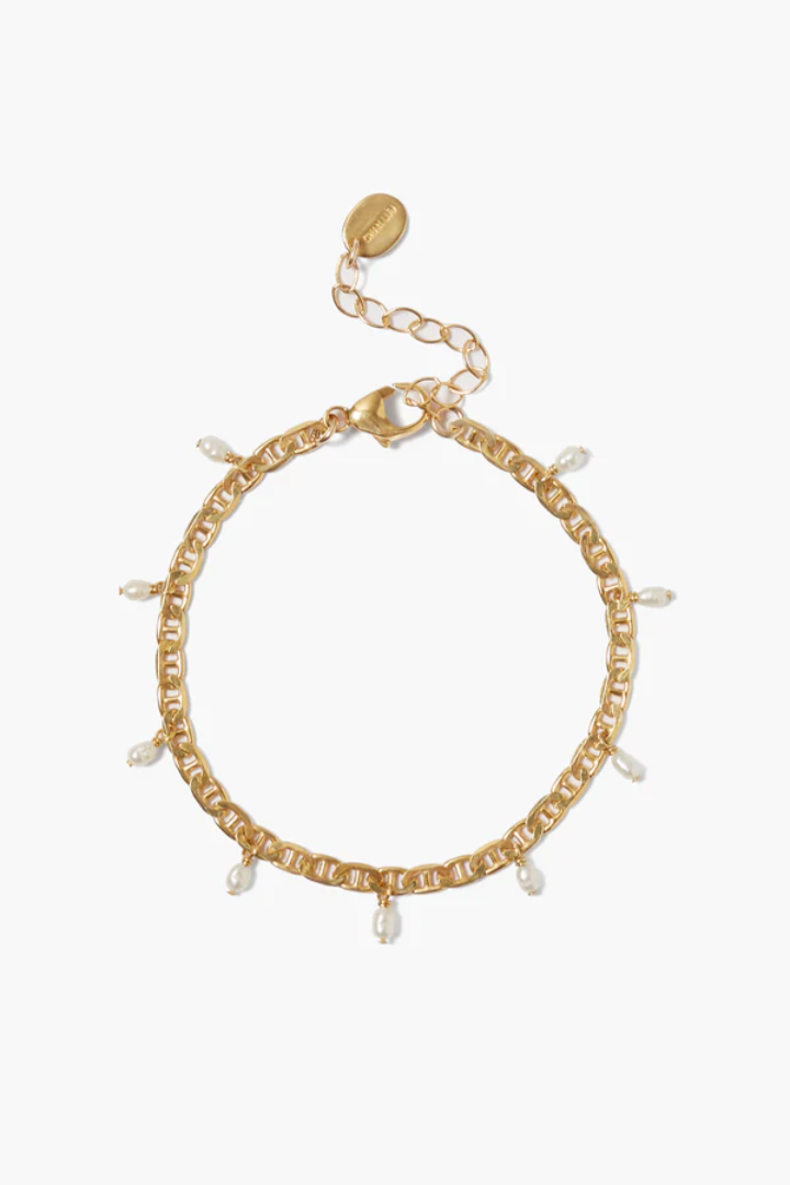 RICE PEARL MARINER BRACELET