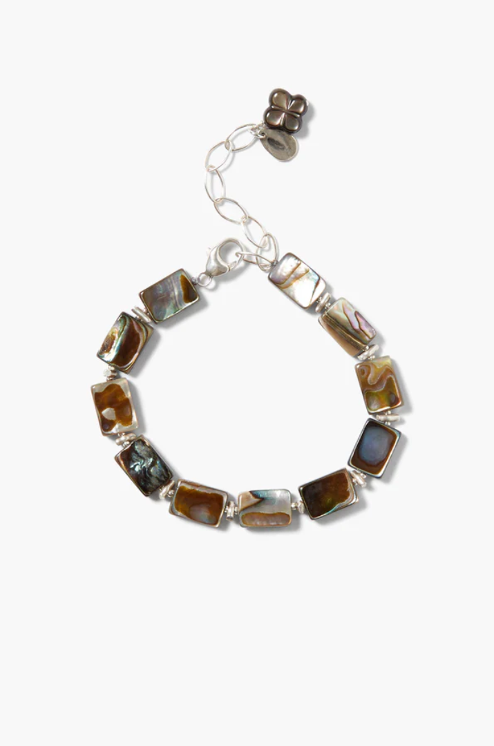 LUCCA BLACK MOTHER OF PEARL BRACELET