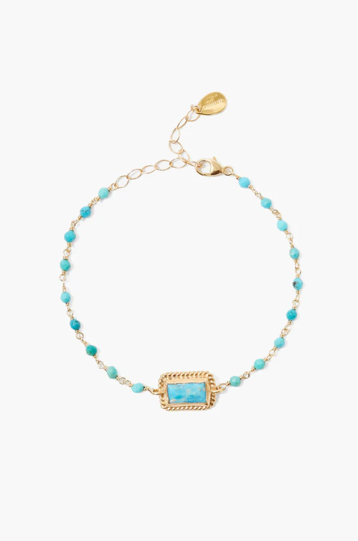 TURQUOISE BEADED BRACELET