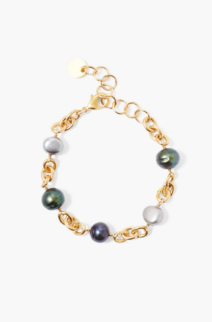 MIXED FRESHWATER PEACOCK PEARL MIX BRACELET