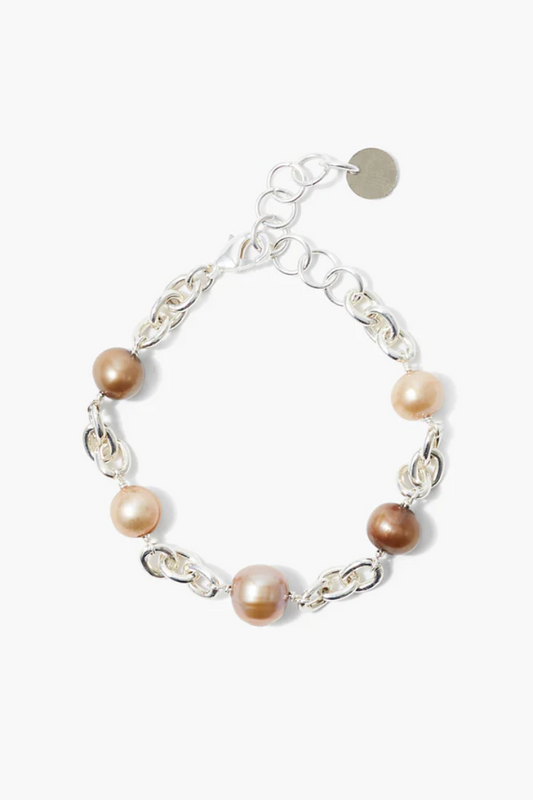 MIXED FRESHWATER CHAMPAGNE PEARL MIX BRACELET