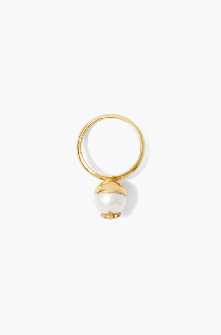 NORTH STAR WHITE PEARL RING