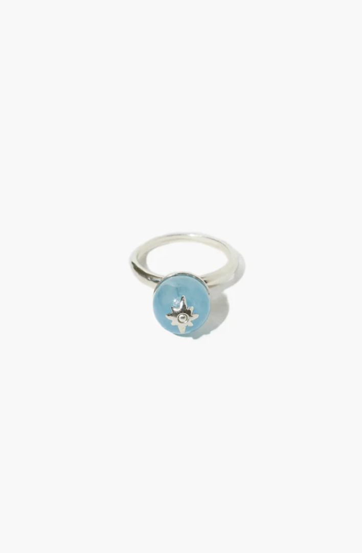 NORTH STAR AQUAMARINE RING