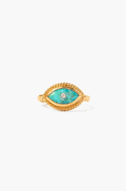 TURQUOISE EVIL EYE RING