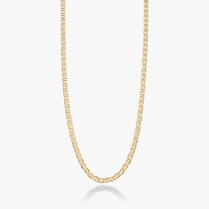 Mariner Chain Necklace in 18K Gold Over Sterling Silver, 4mm