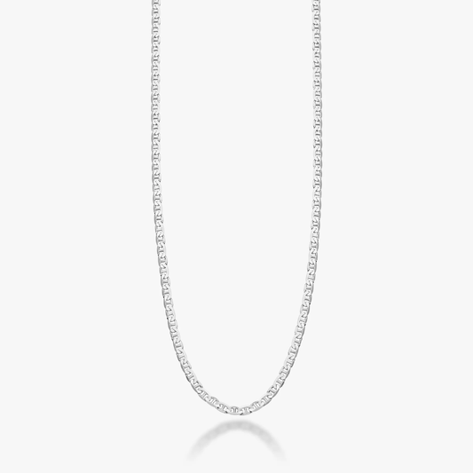 Mariner Chain Necklace in Sterling Silver, 3mm