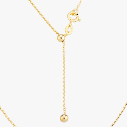 Adjustable Bolo Cable Necklace in 18K Gold Over Sterling Silver, 1.3mm