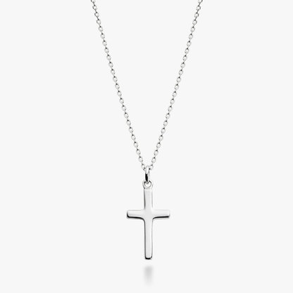 Cross Pendant Necklace in Sterling Silver