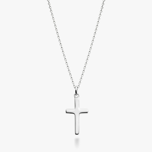 Cross Pendant Necklace in Sterling Silver