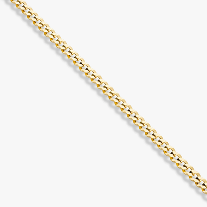 Cuban Adjustable Choker Necklace in 18K Gold Over Sterling Silver, 3.5mm