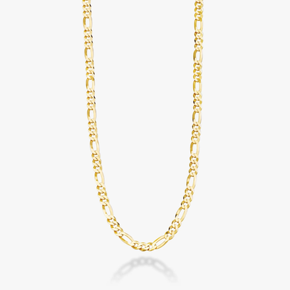 Figaro Chain Necklace in 18K Gold Over Sterling Silver, 5mm