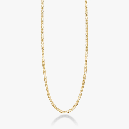 Mariner Chain Necklace in 18K Gold Over Sterling Silver, 3mm