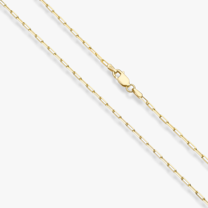 Paperclip Chain Necklace in 18K Gold over Sterling Silver, 2mm