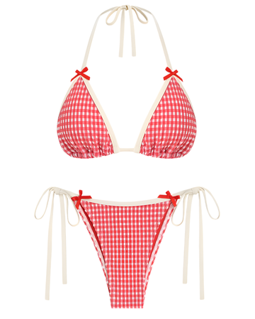 Retro North Pole Pin Up Bikini Set