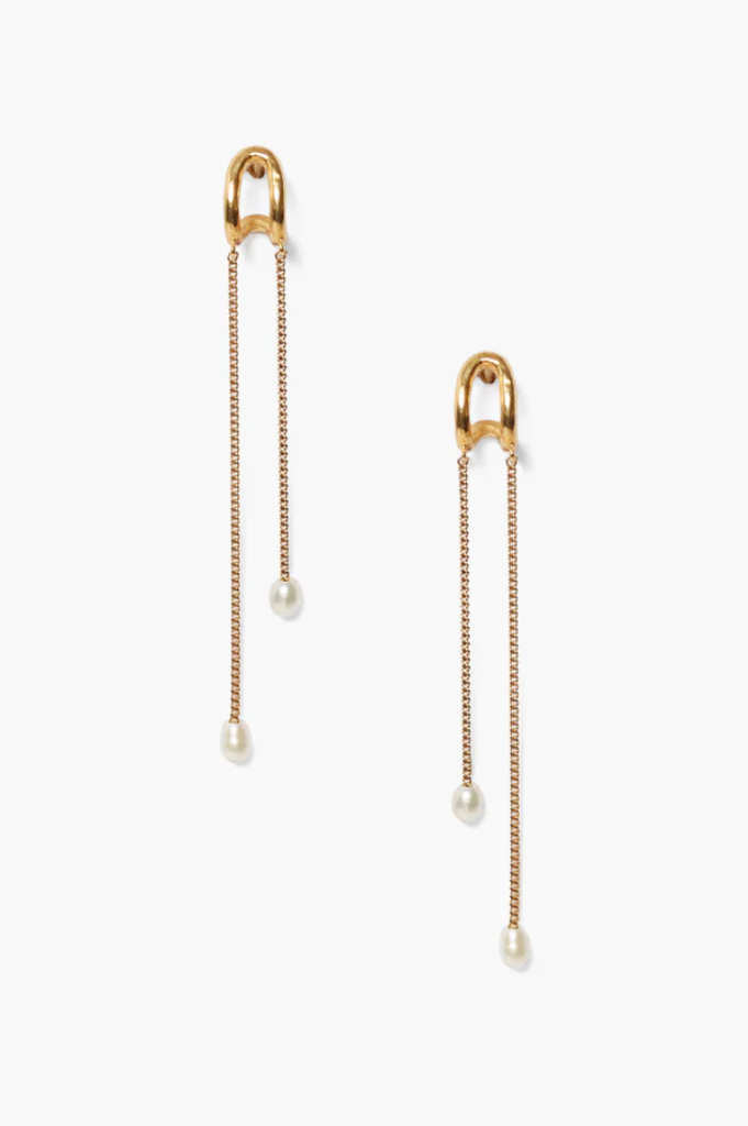 RICE PEARL DRIP EARRING