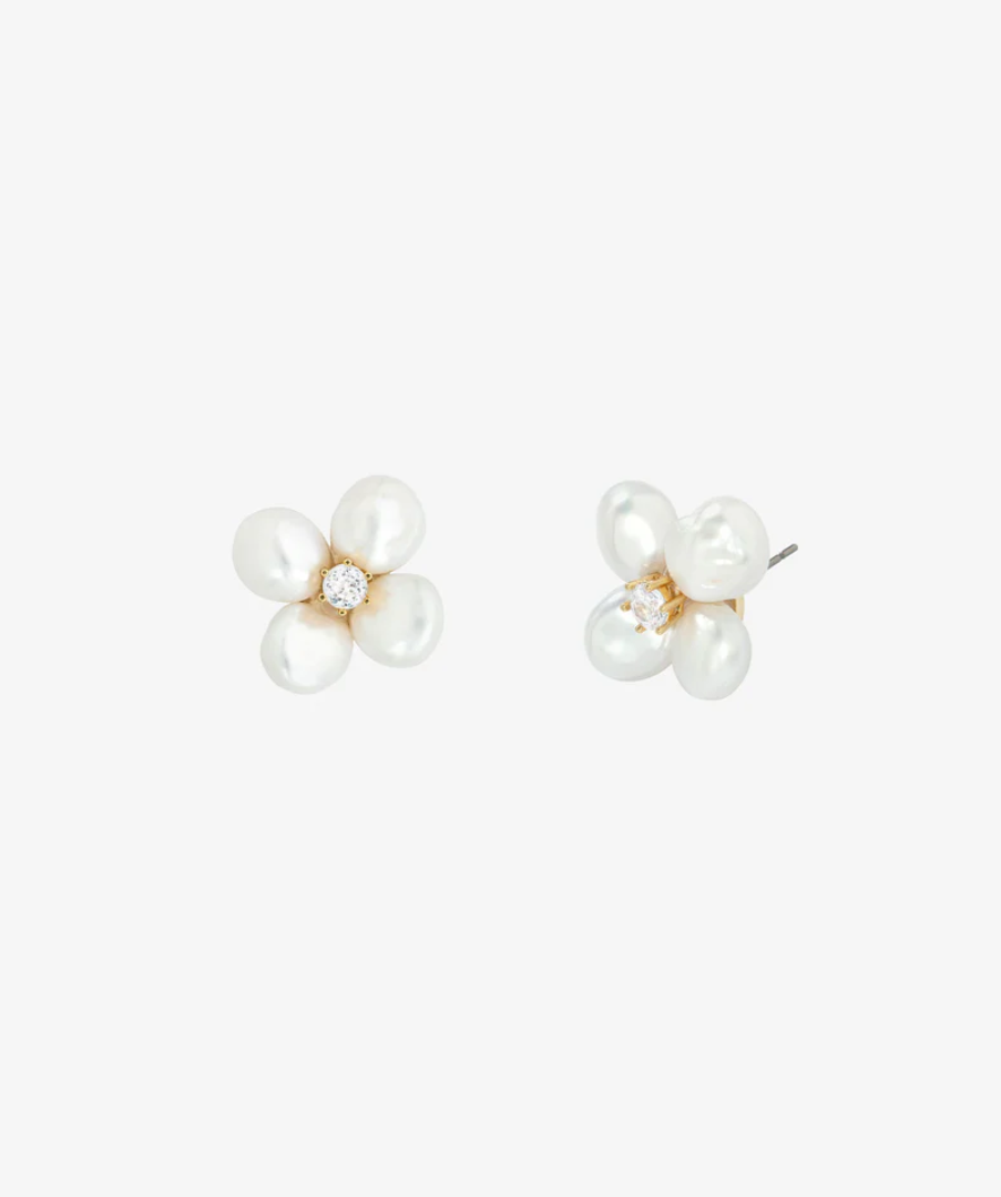 PORTIA FLOWER PEARL EARRINGS