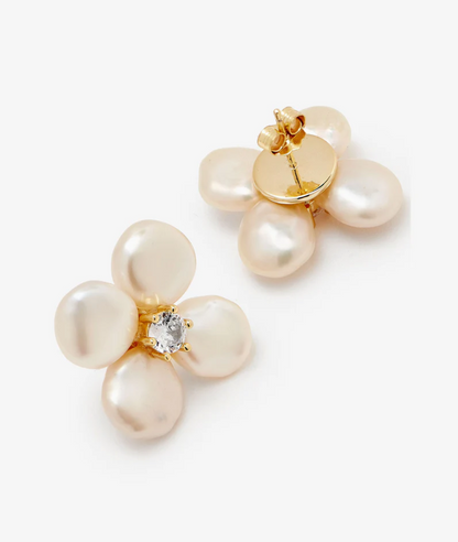 PORTIA FLOWER PEARL EARRINGS