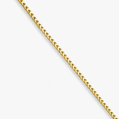 Franco Square Box Chain Necklace in 18k Gold, 2.5mm