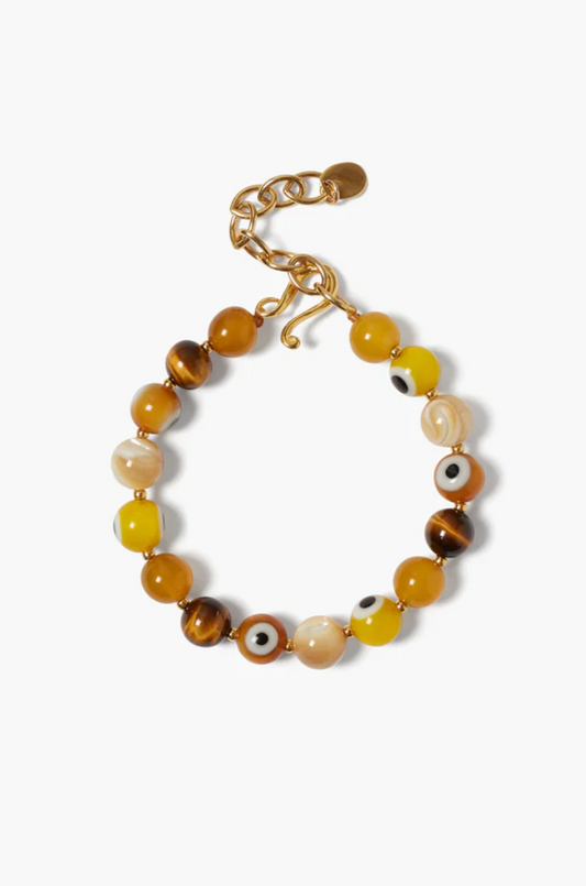 ANTALYA EVIL EYE BEADED BRACELET